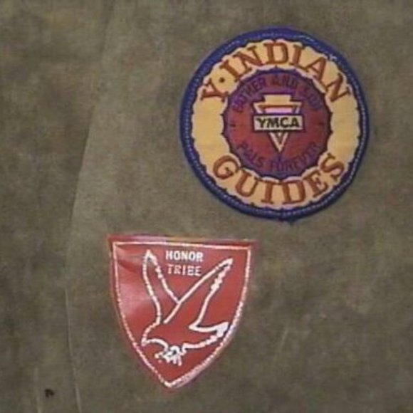 1980's YMCA Y INDIAN GUIDES LEATHER VEST Meckcha - Picture 4 of 6